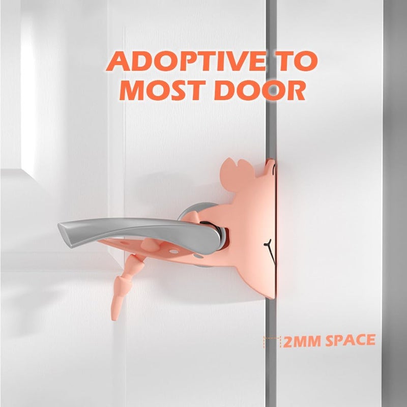 Elfzone Door Silencers for Slamming - Door Latch Cover,3pcs Silicone Latch Covers Door Slam Stopper - Image 3